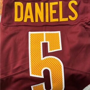 Maroon Football Jersey with Yellow Accents